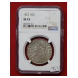 1832 Bust Half Dollar NGC XF45