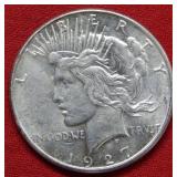 1927 S Peace Silver Dollar Coin