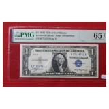 1935 $1 Fed Res Note PMG MS65 EPQ Fr#1607