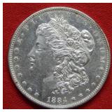 1884 Morgan Silver Dollar Coin