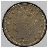 1911 Liberty Head Nickel Coin