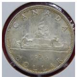 1966 Canadian Silver Dollar Coin