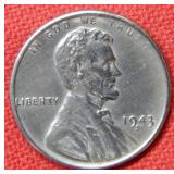 1943 S/S Steel Lincoln Wheat Cent