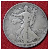 1920 S Walking Liberty Silver Half Dollar Coin