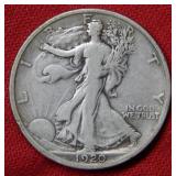 1920 D Walking Liberty Silver Half Dollar Coin