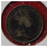 1904 Canada Silver 5 Cent Coin