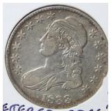 1833 Capped Bust Silver Half Dollar Coin