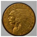 1914 D $2 1/2 Indian Gold Coin