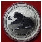 2010 Australia Silver 1oz "Year of the Tiger"