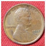 1915 Lincoln Wheat Cent Coin - Red Brown - Cleaned