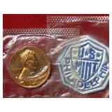 1960 Proof Lincoln Cent - Small Date w/ Mint Seal