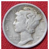 1926 D Mercury Silver Dime Coin