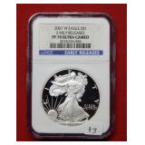 2007 W Silver Eagle 1oz NGC PF70 Ultra Cameo