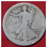 1916 S OBV Walking Liberty Silver Half Dollar Coin