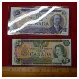 $10 & $20 Canada Notes