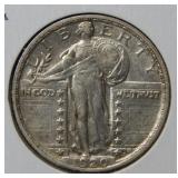 1920 Standing Liberty Silver Quarter Coin