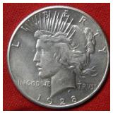 1928 Peace Silver Dollar