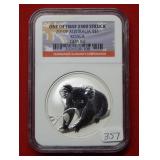 2010P Australia 1oz .999 Koala NGC Gem BU
