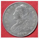 1836 Bust Silver Half Dollar