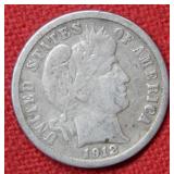 1912 S Mercury Silver Dime Coin