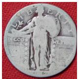 1927 D Standing Liberty Silver Quarter Coin