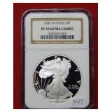 2006 W Silver Eagle 1oz .999 NGC PF70 Ultra Cameo