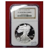 2007 W Silver Eagle 1oz .999 NGC PF 70 Ultra Cameo