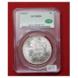 1904 O Morgan Silver Dollar CAC MS64