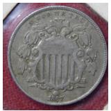 1867 Shield Nickel