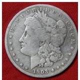 1903 S Morgan Silver Dollar Coin