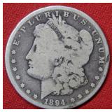 1894 Morgan Silver Dollar Coin