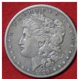 1889 CC Morgan Silver Dollar Coin