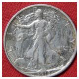 1918 S Walking Liberty Silver Half Dollar Coin