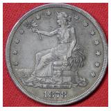 1878 S Silver Trade Dollar Coin