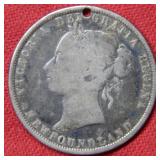 1882 Newfoundland Half Dollar with Hole