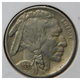 1937 S Buffalo Nickel
