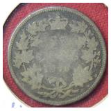 1870 Canada Silver Quarter Coin
