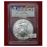 2016 Silver Eagle 1oz PCGS MS70 30th Anniversary
