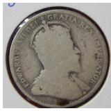 1908 Canada Silver Quarter Coin