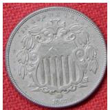 1867 Shield Nickel