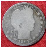 1897 S Barber Silver Quarter