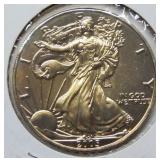 2005 Silver Eagle - Gold Plating for Colorization