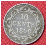 1896 Newfoundland Silver Nickel Coin