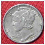 1939 D Mercury Silver Dime