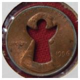 1996 Lincoln Cent "Angel" Cut-out Coin