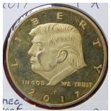 2017 Trump Gold Plated  Half Dollar
