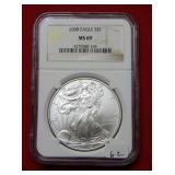 2008 Silver Eagle 1oz NGC MS69