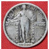 1919 S Standing Liberty Silver Quarter