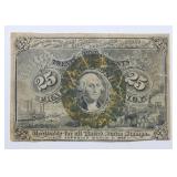 1863 Fractional Currency 25 cent