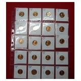 (20) Proof Lincoln Cents - back to 1957